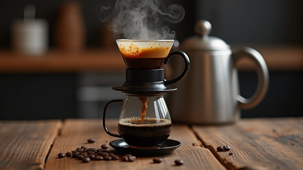 brew coffee using aeropress