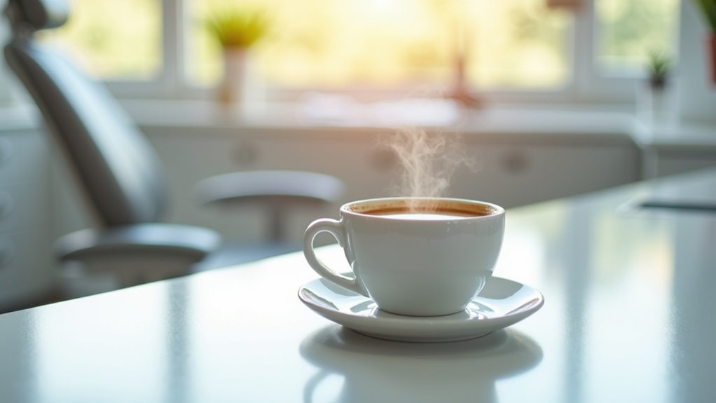 coffee before dentist visit
