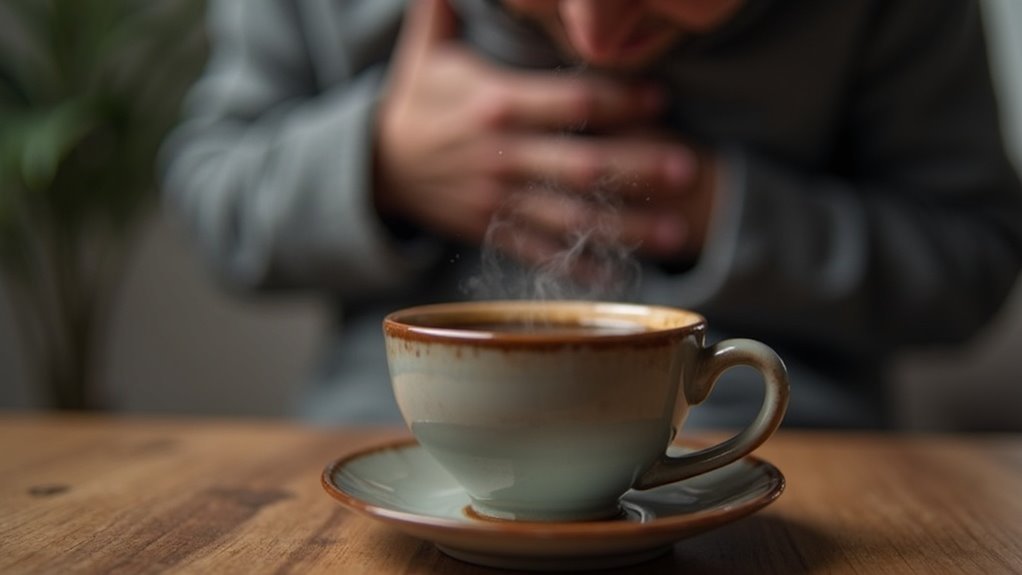 coffee induced stomach discomfort