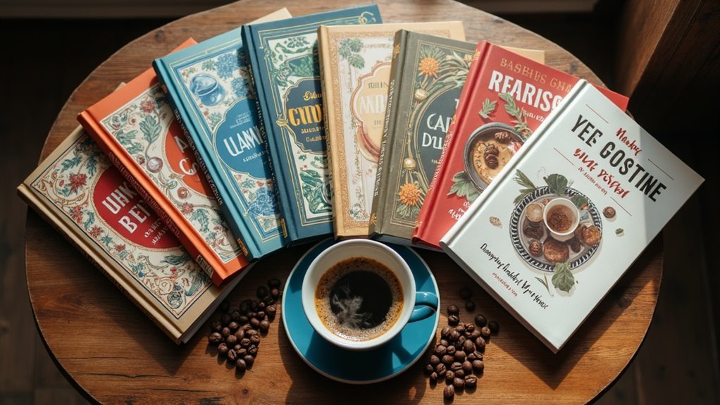coffee recipe books selection