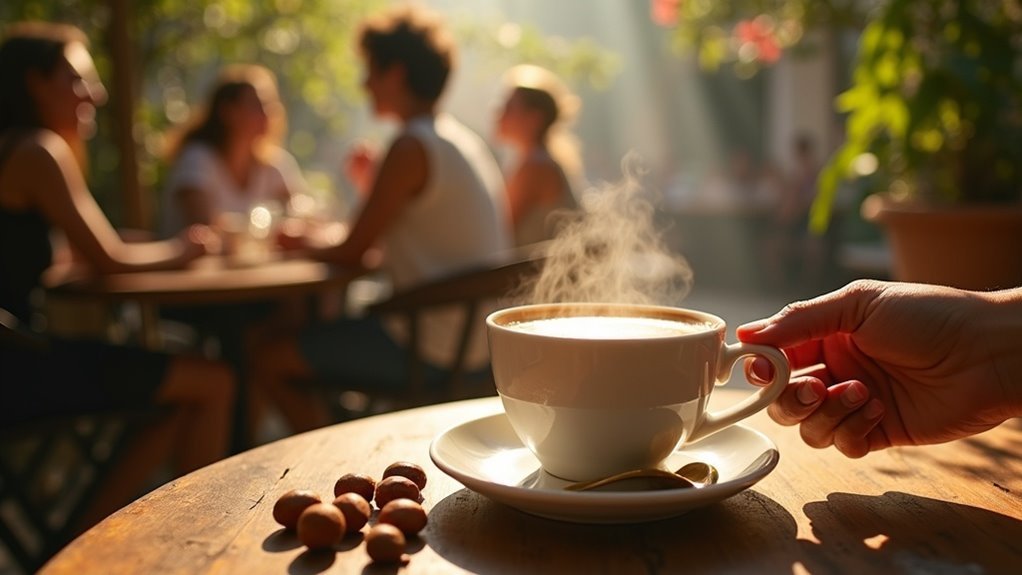 coffee with hazelnut flavor