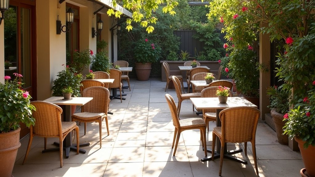 comfortable and stylish outdoor seating