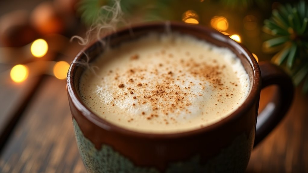 creamy holiday coffee beverage
