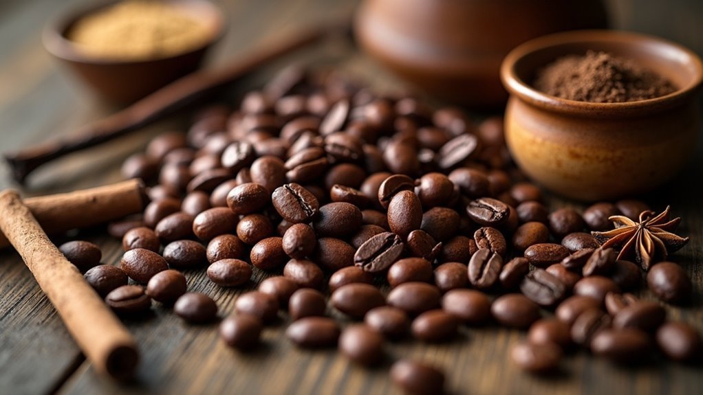 flavored coffee beans selection