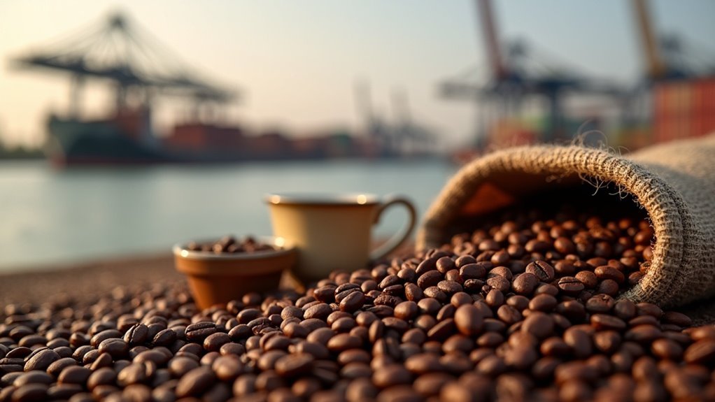 importing coffee bean process