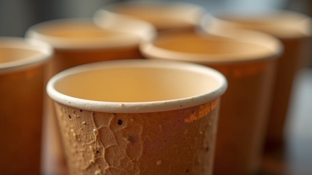 plastic lining in cups