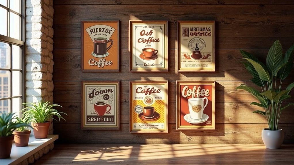 vintage coffee poster collection